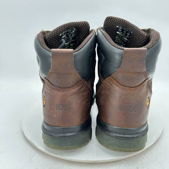 Wolverine Men Size 11.5EW W10784 Brown Leather Waterproof Ankle Work Safety Boot - Picture 5 of 11